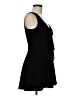 Papaya Solid Black Cocktail Dress Size M - photo 4