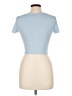 Juniper Blu Blue Short Sleeve Top Size L - photo 2