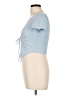 Juniper Blu Blue Short Sleeve Top Size L - photo 5