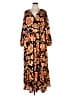 Express 100% Polyester Orange Casual Dress Size XL - photo 1