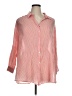Catherines Stripes Pink 3/4 Sleeve Button-Down Shirt Size 1X - photo 1