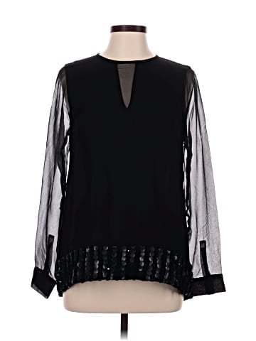 Worth New York Long Sleeve Silk Top (view 1)