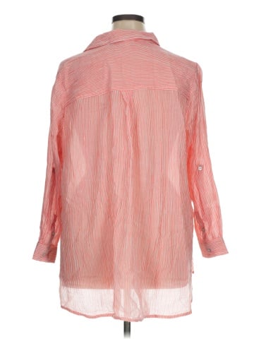 Catherines 3/4 Sleeve Button-Down Shirt (view 2)
