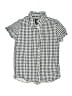 Cactus Boys Checkered-gingham Blue Short Sleeve Button-Down Shirt Size 11 - 12 - photo 1