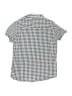 Cactus Boys Checkered-gingham Blue Short Sleeve Button-Down Shirt Size 11 - 12 - photo 2