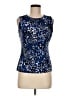 Calvin Klein Blue Sleeveless Blouse Size S - photo 1