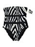DKNY Chevron-herringbone Black One Piece Swimsuit Size 12 - photo 1