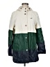 Lucky Brand 100% Polyurethane Color Block Green Raincoat Size M - photo 1