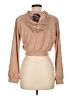 Love J 100% Polyester Tan Zip Up Hoodie Size L - photo 2