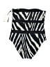 DKNY Chevron-herringbone Black One Piece Swimsuit Size 12 - photo 2