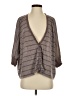 Decree Gray 3/4 Sleeve Blouse Size S - photo 1