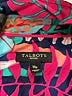 Talbots 100% Cotton Print Teal Long Sleeve Blouse Size M (petite) - photo 7