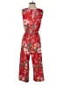 As U Wish Floral Red Jumpsuit Size S - photo 2