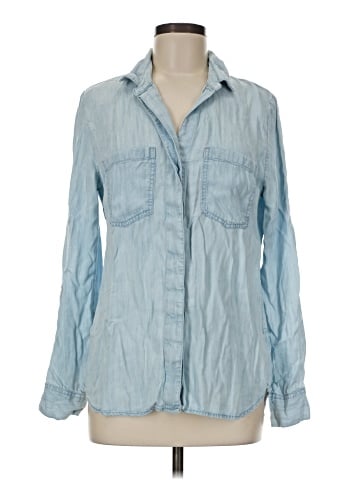 Banana Republic Factory Store Long Sleeve Button-Down Shirt (view 1)
