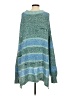Free People Chevron-herringbone Teal Pullover Sweater Size S - photo 2