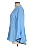 Ann Taylor 100% Polyester Blue 3/4 Sleeve Blouse Size M - photo 5