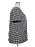 Anne Klein Houndstooth Black Short Sleeve Top Size 2X - photo 4