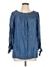 Alison Andrews Blue Long Sleeve Blouse Size L - photo 1