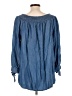 Alison Andrews Blue Long Sleeve Blouse Size L - photo 2