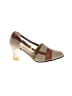 Assorted Brands Color Block Tan Heels Size EU 35 1/2 - photo 1