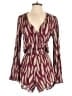 Blue Life 100% Rayon Burgundy Romper Size XS - photo 1