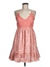 Main Strip 100% Polyester Hearts Pink Cocktail Dress Size M - photo 1