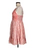 Main Strip 100% Polyester Hearts Pink Cocktail Dress Size M - photo 5