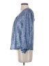 Tyler Boe 100% Polyester Metallic Blue Long Sleeve Blouse Size XS - photo 5