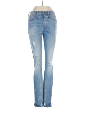 Madewell 9" High-Rise Skinny Jeans: Destructed-Hem Edition (view 1)