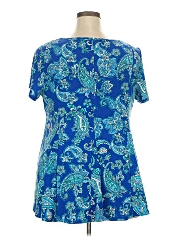 Roz & Ali Short Sleeve Blouse (view 2)