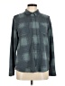 32 Degrees Plaid Teal Long Sleeve Blouse Size M - photo 1