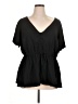 Torrid Black Short Sleeve Blouse Size 1X Plus (1) - photo 1