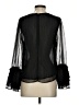 Stellah Solid Black Long Sleeve Blouse Size XS - photo 2