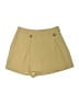 Express 100% Polyester Yellow Tan Khaki Shorts Size 8 - photo 1