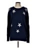M Magaschoni Stars Blue Pullover Sweater Size L - photo 1