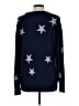 M Magaschoni Stars Blue Pullover Sweater Size L - photo 2