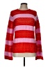 Scoop Stripes Red Pullover Sweater Size 12 - photo 1