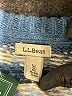 L.L.Bean 100% Wool Chevron-herringbone Blue Wool Pullover Sweater Size XL - photo 7