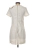 Bebop 100% Polyester Tweed Ivory Casual Dress Size S - photo 2
