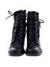 Unbranded 100% Leather Black Ankle Boots Size 8 - photo 2