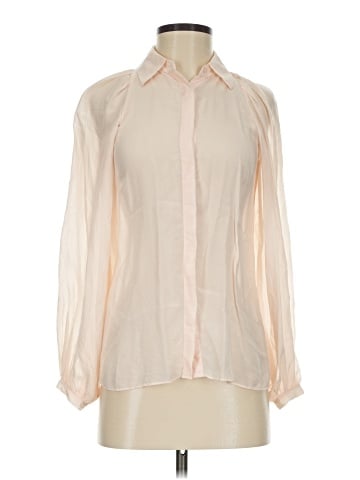 Club Monaco Long Sleeve Silk Top (view 1)