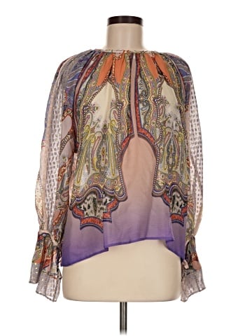 ETRO Long Sleeve Silk Top (view 1)