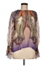 ETRO 100% Silk Purple Long Sleeve Silk Top Size EU (IT) 44 / US 8 - photo 1