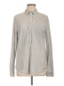 Old Navy 100% Cotton Gray Long Sleeve Button-Down Shirt Size L (tall) - photo 1