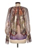ETRO 100% Silk Purple Long Sleeve Silk Top Size EU (IT) 44 / US 8 - photo 2