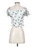 PrettyLittleThing Silver Short Sleeve Top Size 4 - photo 2