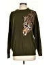 Ronny Kobo Animal Print Green Wool Pullover Sweater Size S - photo 1