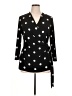 Anne Klein Polka Dots Black 3/4 Sleeve Blouse Size XL - photo 1