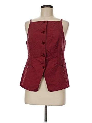 Madewell Square-Neck Vest in Drapey Twill (view 1)