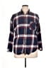 Rails Plaid Burgundy 3/4 Sleeve Button-Down Shirt Size XL (estimated) - photo 1
